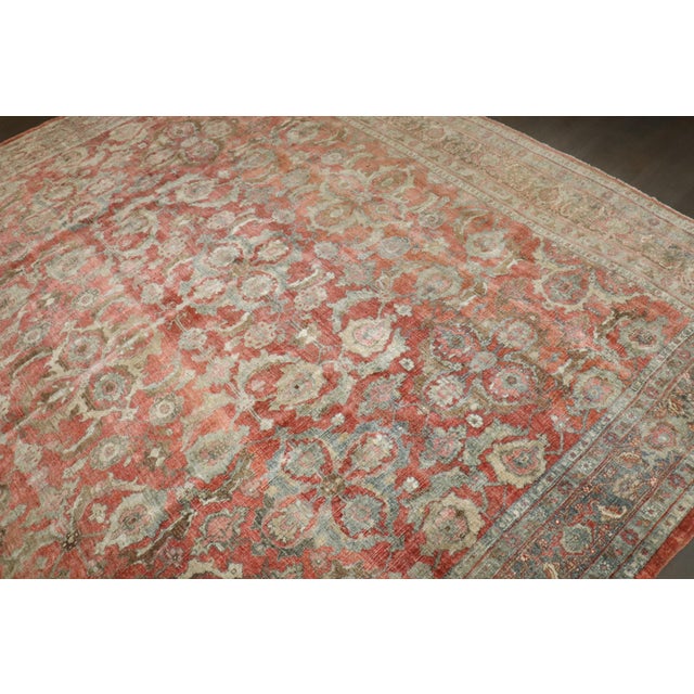 Antique Zabihi Collection Persian Soft Red Bidjar Rug - 9'6" x 12' For Sale - Image 12 of 12