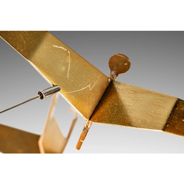 Signed Mid-Century Modern "Birds in Flight" Brass Sculpture by Curtis Freiler & Jerry Fels for Curtis Jeré, Usa, C. 1994 For Sale - Image 12 of 12