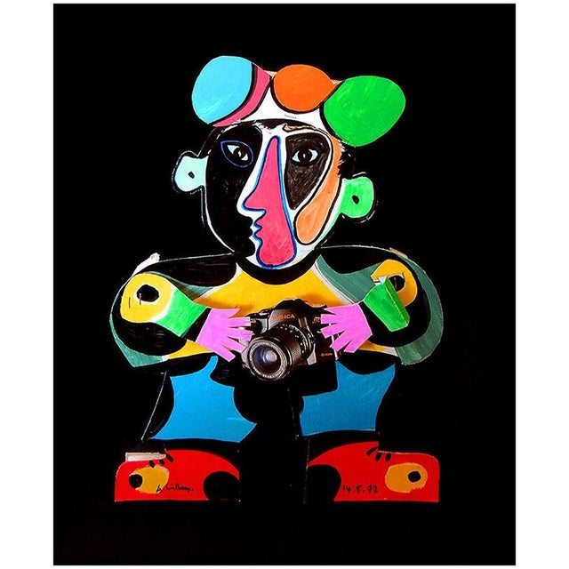 Message us to inquire about custom framing options! (Included for free with every purchase) The artwork here, "Cubist...