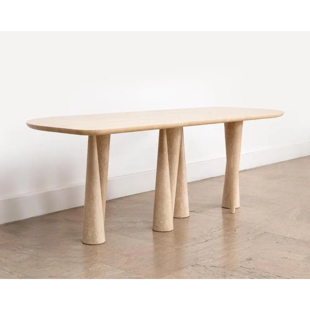 Gold Silvia Medium Dining Table by Moure Studio For Sale - Image 8 of 12