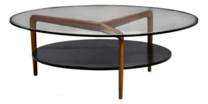 Round “Spider” Coffee Table in Ivory Wood by Roberto Aflalo for Blanco e Preto, Brazil, 1952 - Lot 840