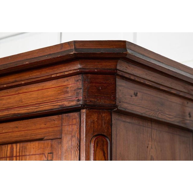 19th Century English Pine Christopher Wardrobe For Sale - Image 11 of 18