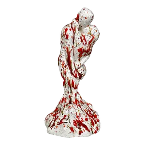 Vintage Abstract Drip Glaze Figural Nude Romance Sculpture