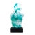Sculpture of a Female Bust in Murano Glass with Green Reflections from YourMurano For Sale - Image 10 of 10