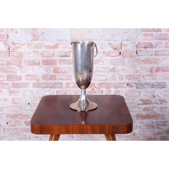 Art Deco Standing Champagne Cooler in Silver-Plated Metal, France, 1920s For Sale - Image 14 of 15