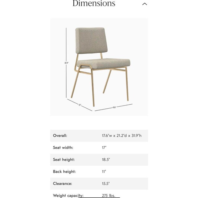 Early 21st Century West Elm - Wire Frame Dining Chair (Set of 4) - Great Condition For Sale - Image 5 of 7