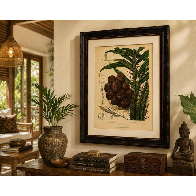 Hoola van Nooten, Salak Palm Botanical, 1880, Chromolithograph For Sale - Image 9 of 10