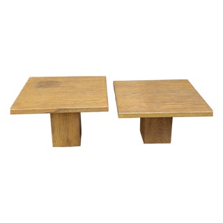 Vintage Wooden Nesting Tables, 1960s, Set of 2 For Sale