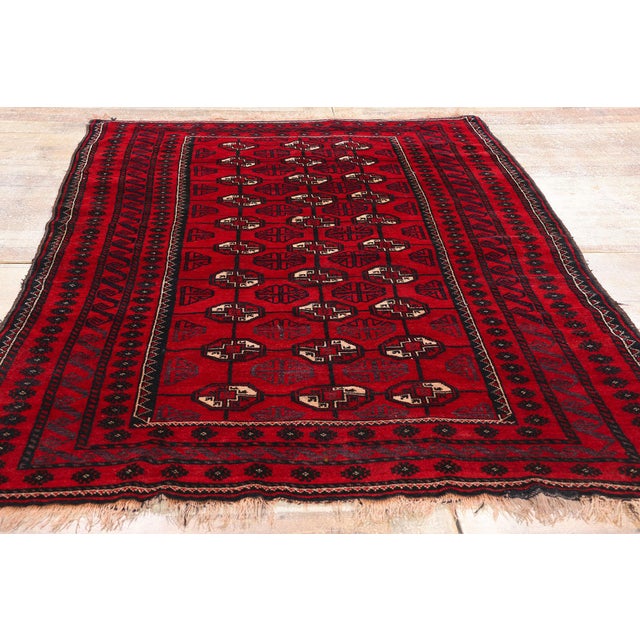 Antique Persian Turkoman Rug - 04'05 X 07'00 For Sale - Image 9 of 10