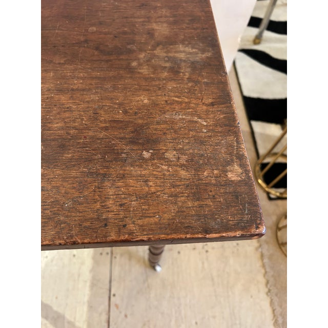 Rustic Antique Rustic Side Table With Single Drawer For Sale - Image 3 of 14