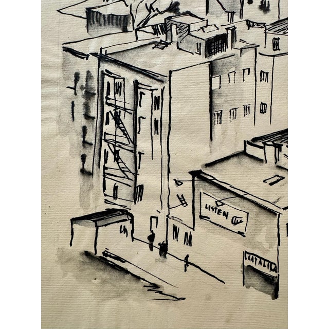 Original watercolor on paper by Henry Emil Salloch, also known as Heinz Emil Salloch, the German-born American artist and...