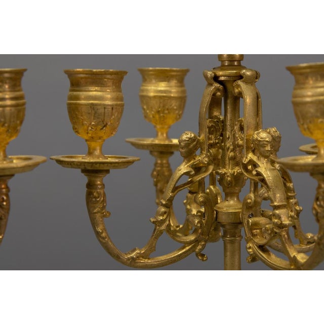 French Neoclassical Bronze Candelabras, 1920s, Set of 2 For Sale - Image 11 of 18