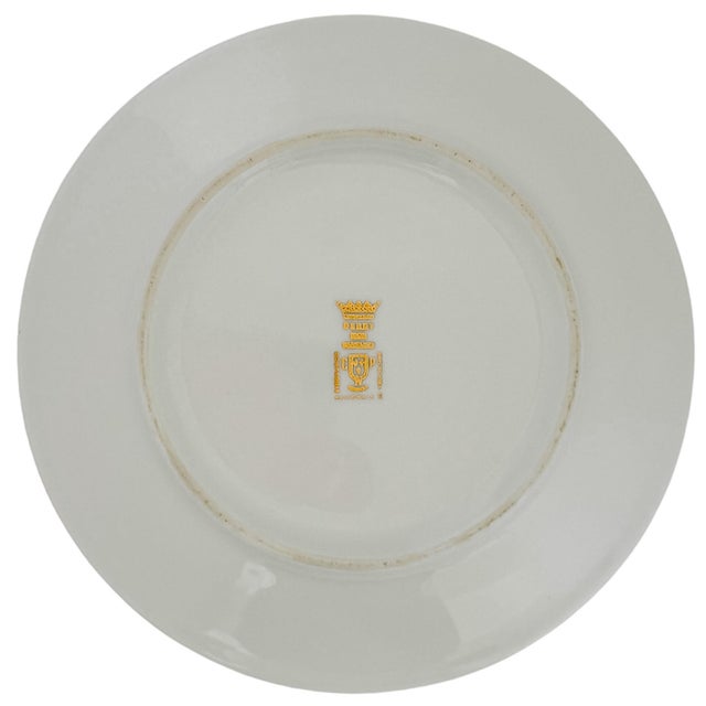 Vintage French Porcelain "Métiers Du Vieux Paris" Salad Plates by Berry - Set of 4 For Sale In San Diego - Image 6 of 7