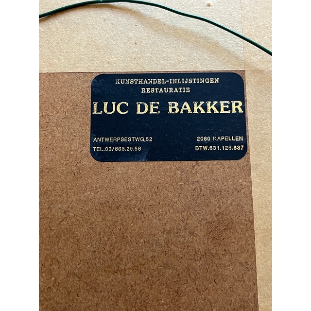 Wood Antique Dutch Botanical Engravings Reproduction, Framed in Antwerp – Set of 3 For Sale - Image 7 of 11