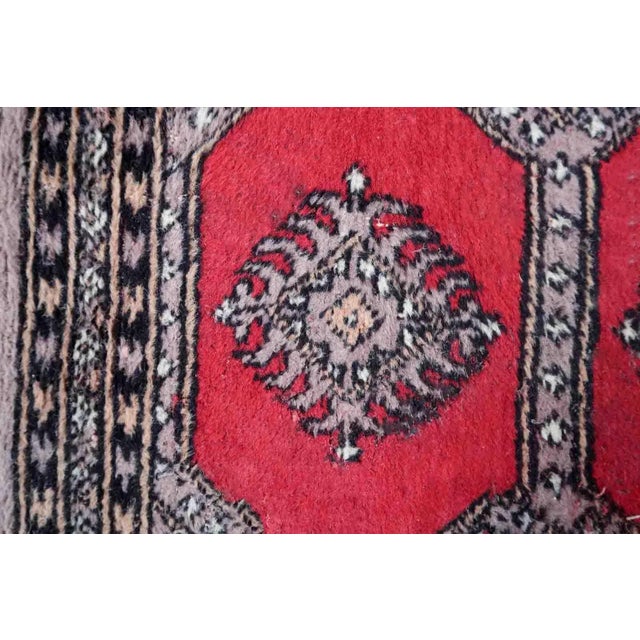 1970s Handmade Vintage Uzbek Bukhara Rug 2' X 3.3' For Sale In New York - Image 6 of 10