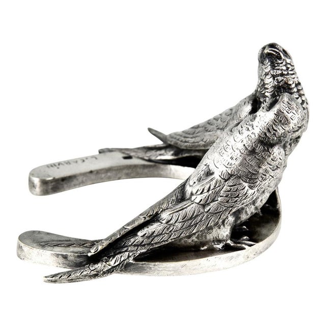 Art Nouveau Bronze Sculpture of Swallows by Louis Albert Carvin, 1900 For Sale - Image 6 of 10