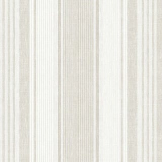 Sample - Borastapeter Linen Stripe Wallpaper in Natural For Sale