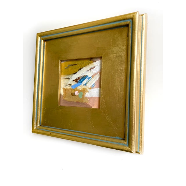 Abstract "Moving Quickly" 2026 Framed Mini Painting by Jessalin Beutler For Sale - Image 3 of 3