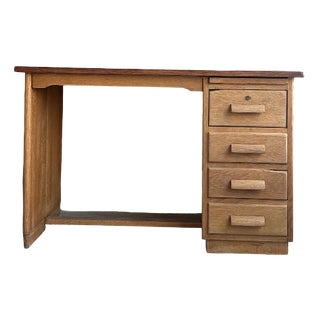 Renovated Semi-Ministers Desk, 1950s For Sale