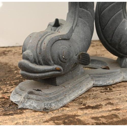 Gray Italian Bronze Sea Serpent Table For Sale - Image 8 of 9