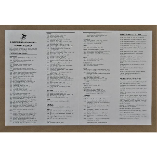 Norha Beltran, Woman with Fruits, Circa 1980 For Sale In San Francisco - Image 6 of 7