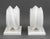 Pair of Modernist Carved White Quartzite Sculptures For Sale - Image 9 of 9