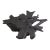 Black Burnt Organic Teak Root Coffee Table 75 For Sale