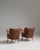 Pair of 1940s Danish Brown Mid-Century Modern Upholstered Armchairs For Sale - Image 10 of 15