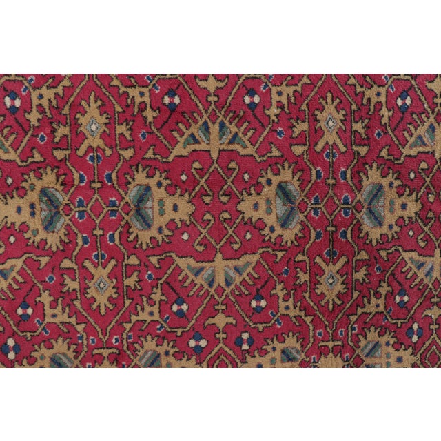 Mid-Century Modern Vintage Turkish Rug in Pink With Colorful Geometric Patterns, From Rug & Kilim For Sale - Image 3 of 8