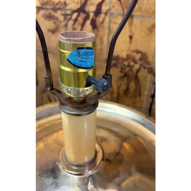 Mid 20th Century Mid Century Modern Brass Urn Lamp, Signed For Sale In New York - Image 6 of 7