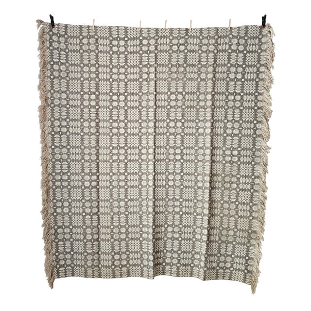 Vintage Wool Blanket, 1950s For Sale