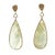 Contemporary 18K Yellow Gold Mother-of-Pearl & Diamond Teardrop Earrings For Sale - Image 12 of 12