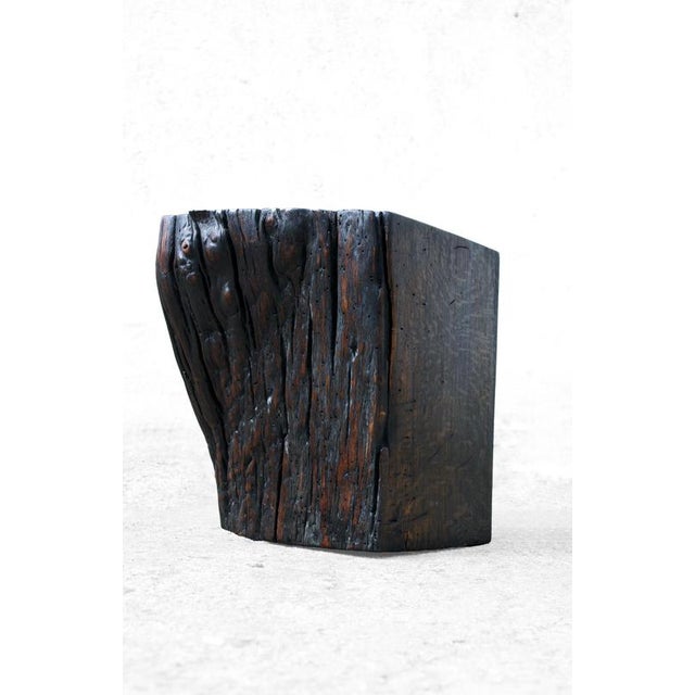W2376 Stool in Oxidized Oak by Jörg Pietschmann For Sale - Image 6 of 18
