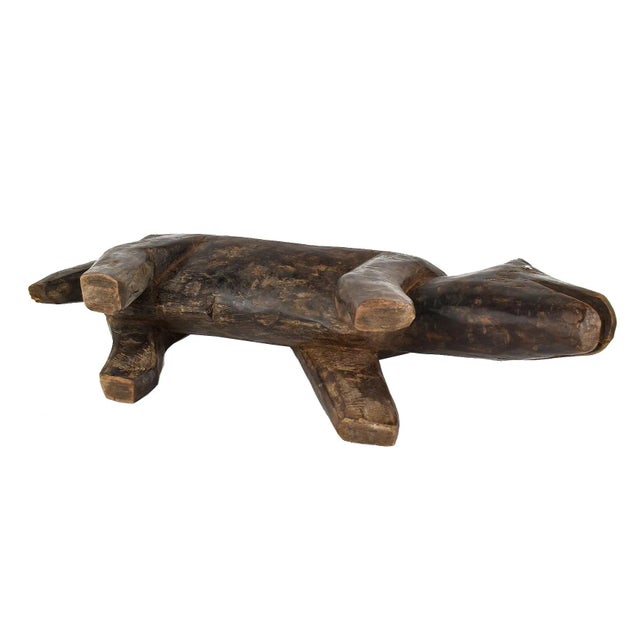 Tribal Mid 20th Century African Wood Stand For Sale - Image 3 of 5