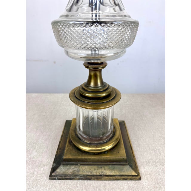 Metal 1970’s Stiffel Hollywood Regency Brass & Crystal Table Lamps For Sale - Image 7 of 12