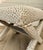 Billy Baldwin Vintage X-Frame Stool in Cream & Tan Animal Print Upholstery For Sale - Image 4 of 10