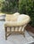 Contemporary McGuire Rattan Lounge Chairs With Upholstered Seats - A Pair For Sale - Image 3 of 17