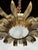 Spanish Gilt-Metal 1950's Sunburst Ceiling Fixture For Sale - Image 10 of 11