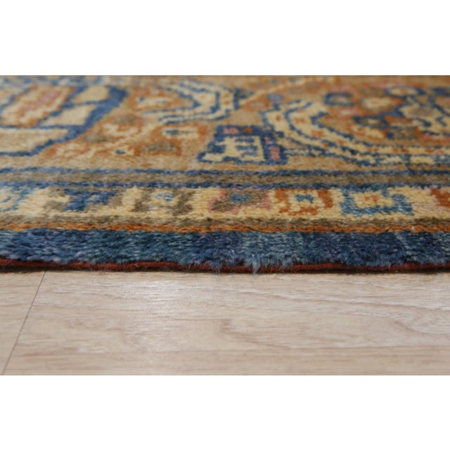 Handmade Wool Oushak Carpet Blue Luxurious & Elegant Area Rug for Enhancing 8x 10 For Sale - Image 4 of 5