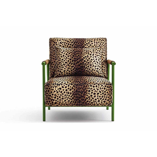 Periplo Lounge Chair in Leopard by Moanne For Sale - Image 4 of 6