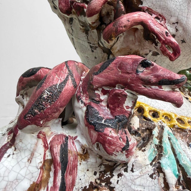 Anthropomorphic Ceramic Bust Vase by Gennaro Condurso, Seminara, Italy, 2010s For Sale - Image 9 of 17