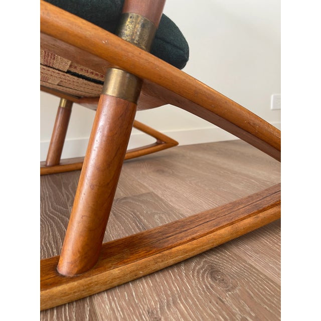 Fredrik A. Kayser Model 599 Teak Rocking Chair 1960 For Sale In Chicago - Image 6 of 11