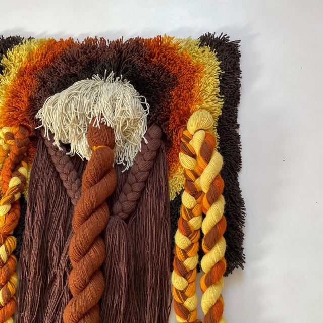 Extra Large Modernist Macrame Wall Rug by Desso Studio, 1970s For Sale - Image 12 of 18