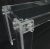 Large Long Lucite Base Glass Top Console Sofa Table For Sale - Image 6 of 12