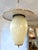 Mid-Century Modern Mid-Century Pendant Light in Brass and Opaline Glass, 1950s For Sale - Image 3 of 7