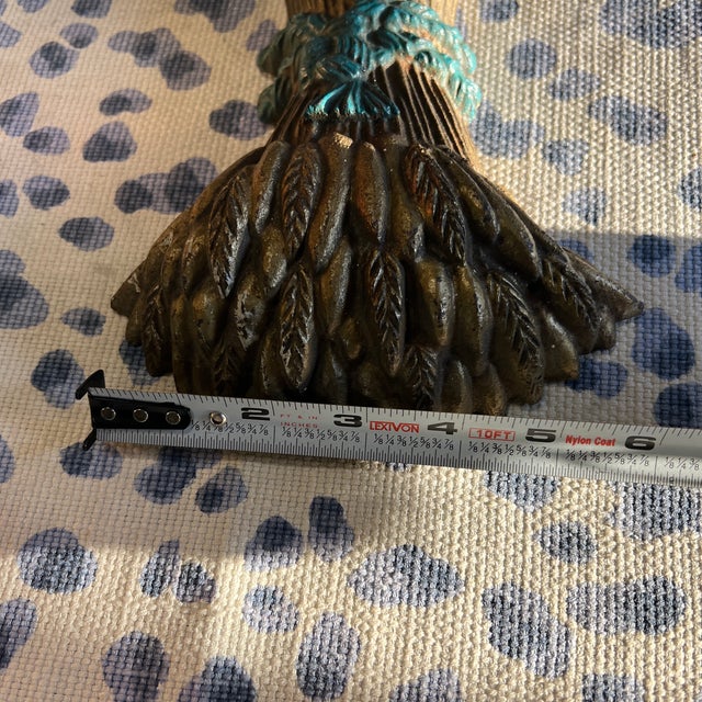 1970s Vintage Brass Wheat Decorative Piece For Sale - Image 5 of 6