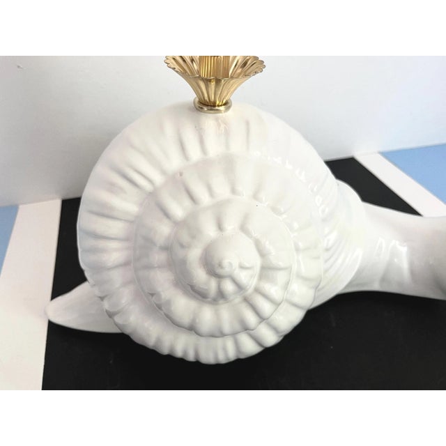 Mid Century Italian Snail Lamp For Sale - Image 15 of 18