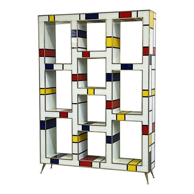 Multicolor Murano Glass Shelf, 1980s For Sale - Image 3 of 6