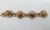Gold Vintage 1950s Signed Napier Goldtone Flower Link Bracelet For Sale - Image 8 of 9