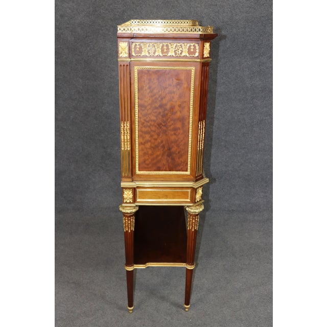 Brown French Louis XVI Bronze Mounted Vernis Martin Secretary Desk by Henri Picard For Sale - Image 8 of 17